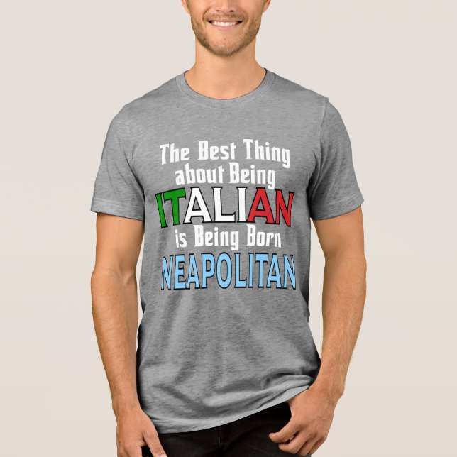 T-shirt En Tri-matière La Meilleure Chose D'Être Italien (Recto)