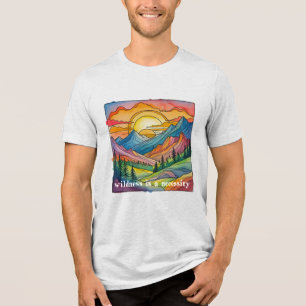 T-shirt En Tri-matière La nature sauvage est une nécessité sauvons nos te
