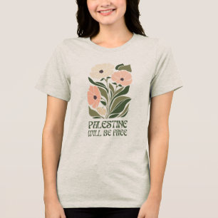 T-shirt En Tri-matière La Palestine sera libre – Tee du marché aux fleurs