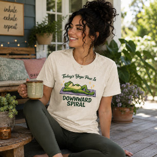 T-shirt En Tri-matière La pose de yoga d'aujourd'hui est Grenouille Drôle