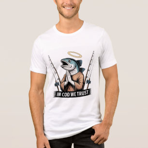 T-shirt En Tri-matière La prière des pêcheurs - Nous croyons en la morue