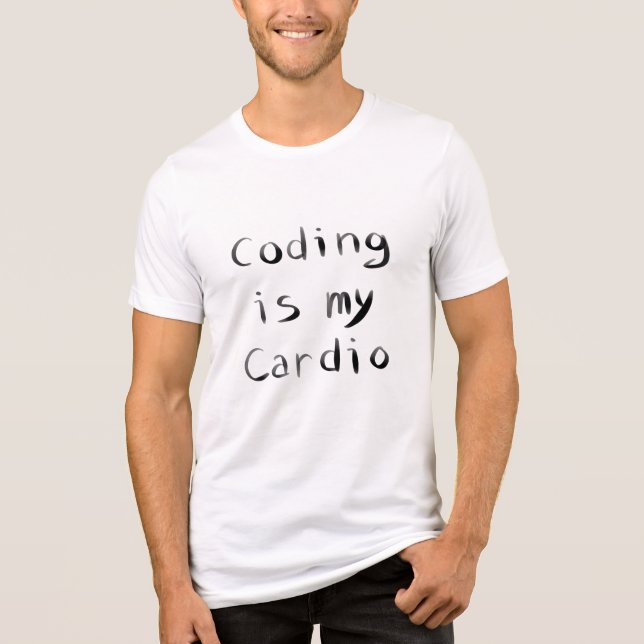 T-shirt En Tri-matière La programmation est mon Cardio Drôle Programmeur  (Recto)
