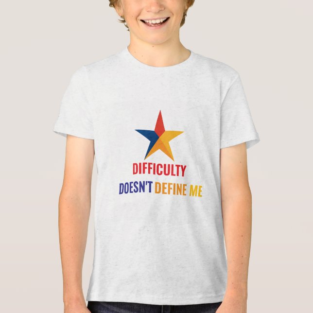 T-shirt En Tri-matière La prospérité avec la DIFFICULTÉ ADHD* ne me défin (Recto)