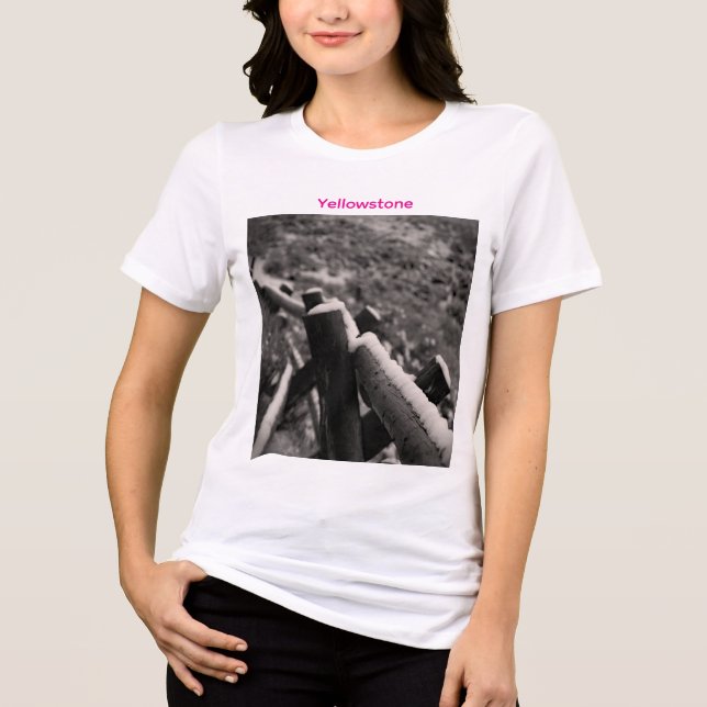 T-shirt En Tri-matière La Puissance Des Filles À Yellowstone (Recto)