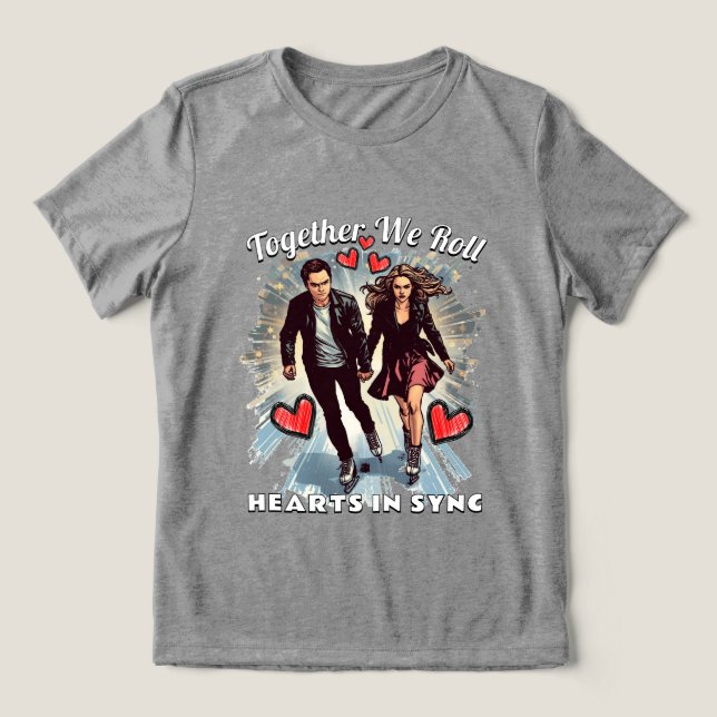 T-shirt En Tri-matière la Saint-Valentin (Design Recto)