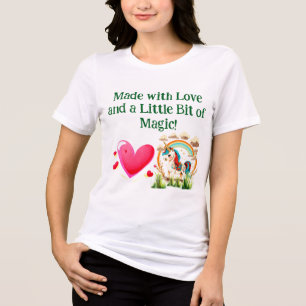T-shirt En Tri-matière La Saint-Valentin avec amour et un peu de magie