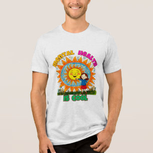 T-SHIRT EN TRI-MATIÈRE LA SANTÉ MENTALE EST COOL