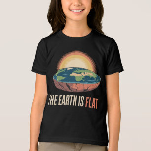 T-shirt En Tri-matière La Terre Est Une Théorie Humoristique Plate