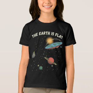 T-shirt En Tri-matière La Terre Est Une Théorie Humoristique Plate