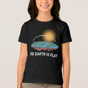 T-shirt En Tri-matière La Terre Est Une Théorie Humoristique Plate