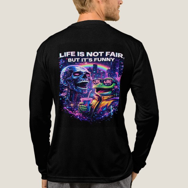 T-shirt En Tri-matière La vie arrive  (Verso)
