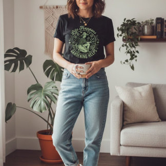 T-shirt En Tri-matière La vie arrive le jardinage aide Cadeau de jardinie
