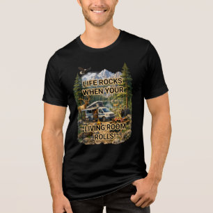 T-shirt En Tri-matière La vie est géniale quand votre salon part à l'aven
