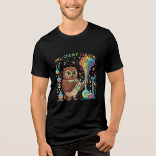 T-shirt En Tri-matière Laboratoire de chimie ludique pour hibou mignon