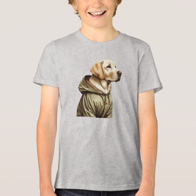 T-shirt En Tri-matière Labrador/chien à la chasse (Recto)