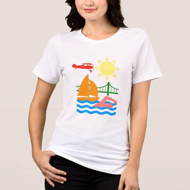 T-shirt En Tri-matière Lac Lifestyle (Recto)