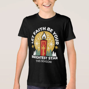 T-shirt En Tri-matière Laissez Faith être votre plus brillant Star Candle
