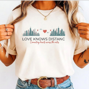T-shirt En Tri-matière L'amour à distance connaît la distance pour petite