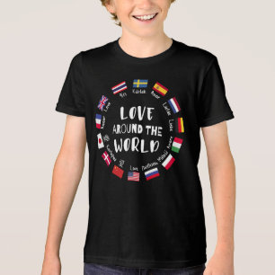 T-shirt En Tri-matière L'amour autour des langues du monde
