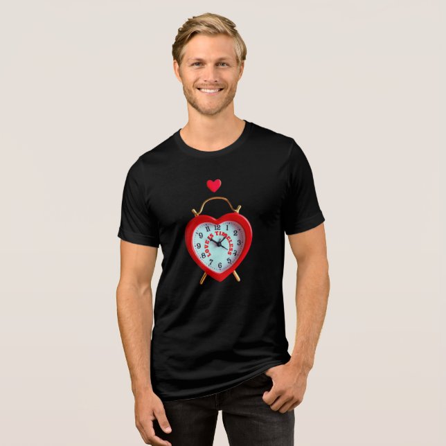 T-SHIRT  EN TRI-MATIÈRE L'AMOUR EST ÉTERNEL (Recto plein)
