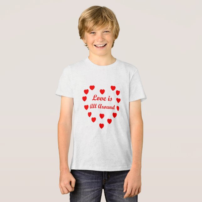 T-shirt En Tri-matière L'amour est partout (Recto plein)