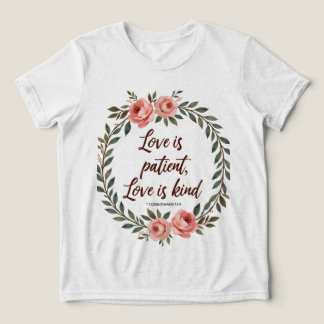 T-shirt En Tri-matière L'amour est patient, l'amour est gentil T-shirt bi