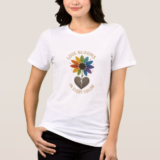 T-shirt En Tri-matière L'amour fleurit dans chaque couleur