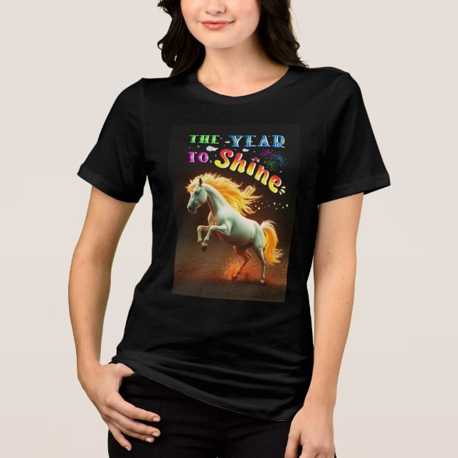 T-shirt En Tri-matière L'Année pour Briller (Recto)