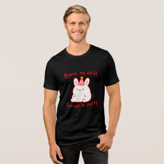 T-shirt En Tri-matière Lapin de fête Né pour se détendre