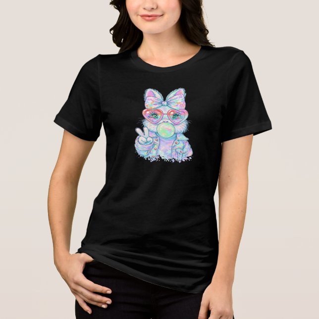 T-shirt En Tri-matière Lapin de Pâques Bubble (Recto)