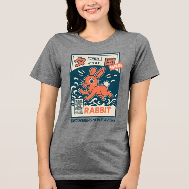 T-shirt En Tri-matière Lapin Manga (Recto)