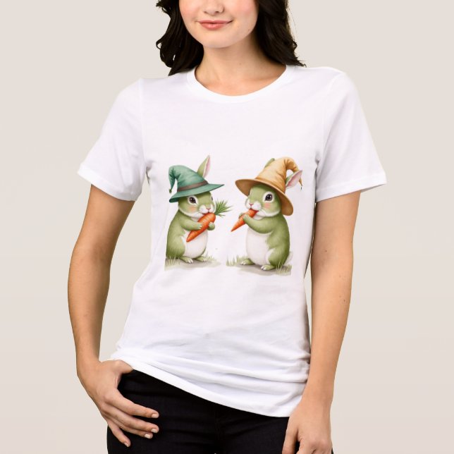 T-shirt En Tri-matière lapins verts (Recto)