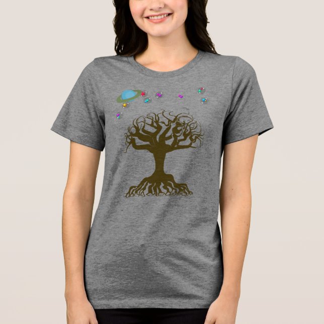T-shirt En Tri-matière L'arbre et le ciel magique (Recto)