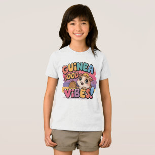 T-shirt En Tri-matière L'art coloré de Good Vibes de Cochon de Guinée