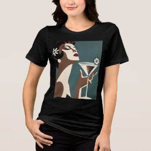 T-shirt En Tri-matière L'art moderne du milieu du siècle La DIva Martini