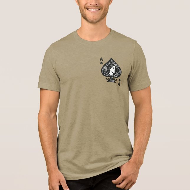 T-shirt En Tri-matière L'As Des Pique — Emblème De Filigree Lady Cameo (Recto)