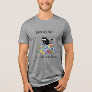 T-shirt En Tri-matière Laundry Day Black Cat Lover Tee