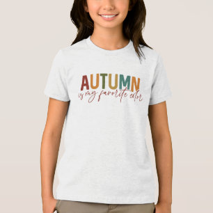 T-shirt En Tri-matière L'automne est ma couleur préférée