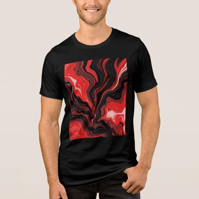 T-shirt En Tri-matière Lave rouge (Recto)