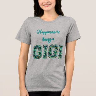 T-shirt En Tri-matière Le bonheur, c'est être une plume de Gigi Peacock