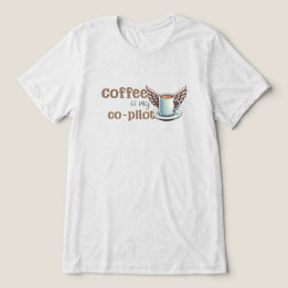 T-shirt En Tri-matière Le café est mon copilote