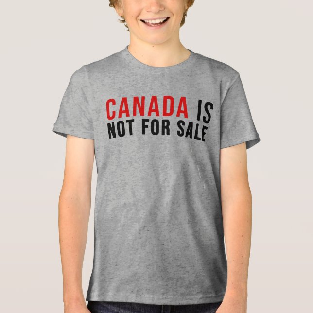 T-shirt En Tri-matière Le Canada n'est pas à vendre (Recto)