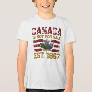 T-shirt En Tri-matière Le Canada n'est pas à vendre Est 1867 Vintage Grun