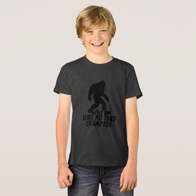 T-shirt En Tri-matière Le Champion de Leave No Trace Funny Bigfoot (Recto plein)