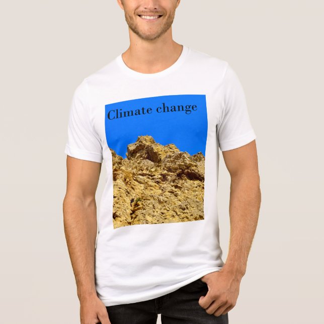 T-shirt En Tri-matière Le changement climatique s'occupe de l'environneme (Recto)