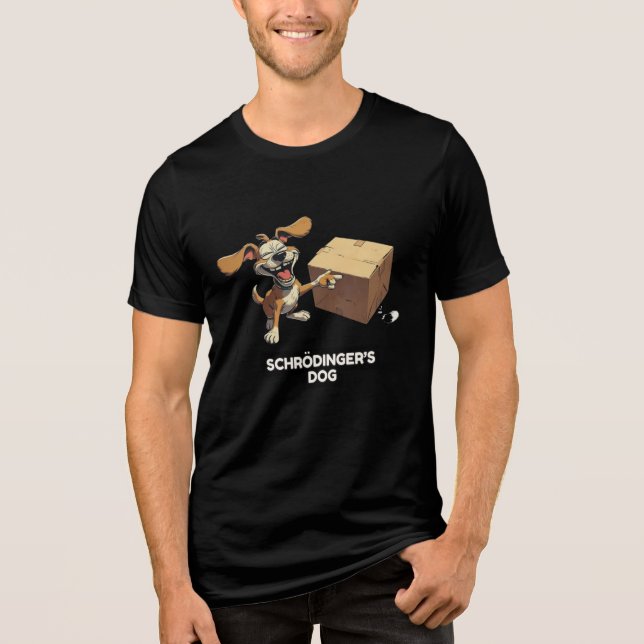 T-shirt En Tri-matière Le chien de Schrödinger (Recto)