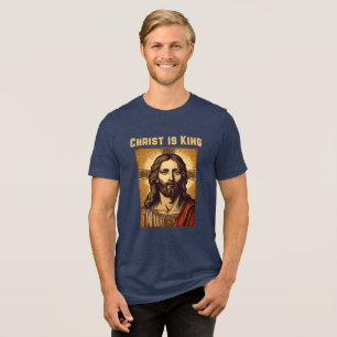 T-shirt En Tri-matière Le Christ politiquement incorrect est le roi chrét