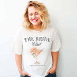 T-shirt En Tri-matière Le Cocktail Blush Bride Club<br><div class="desc">Le T-Shirt Blush Cocktail allie confort et design chic. Décoré d'aquarelle florale, il est parfait pour des soirées bachelorette, des douches nuptiales ou des rassemblements pré-mariages décontractés. Un must-have élégant pour chaque mariée. || Cliquez sur "personnaliser ce design" pour ajouter vos détails. Explorez le lien de collection pour découvrir les...</div>