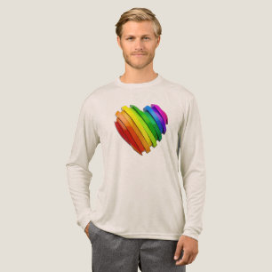 T-shirt En Tri-matière Le cœur sculptural tridimensionnel de SlipperyJoe 