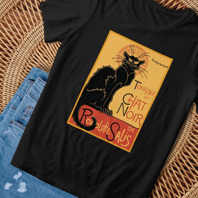 T-shirt En Tri-matière Le Conversation Noir Steinlen Illustration T-shirt (Créateur téléchargé)